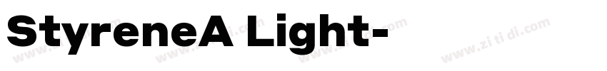 StyreneA Light字体转换